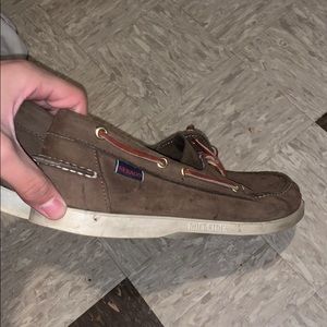 Brown boat shoes for sale